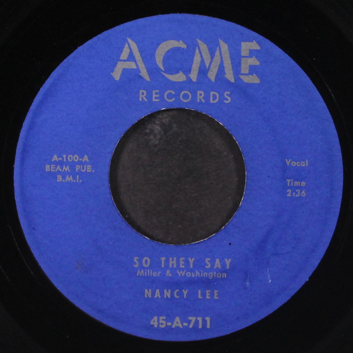 so they say / meet me at the cross roads by NANCY LEE & TEMPO-TONES