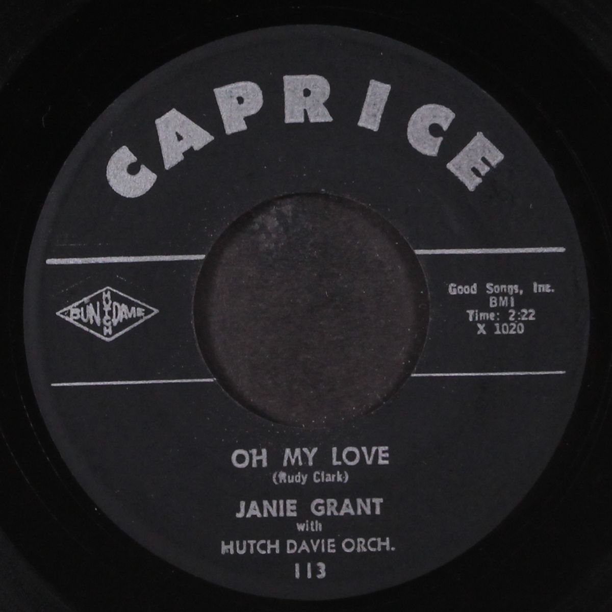 oh johnny / oh my love by JANIE GRANT