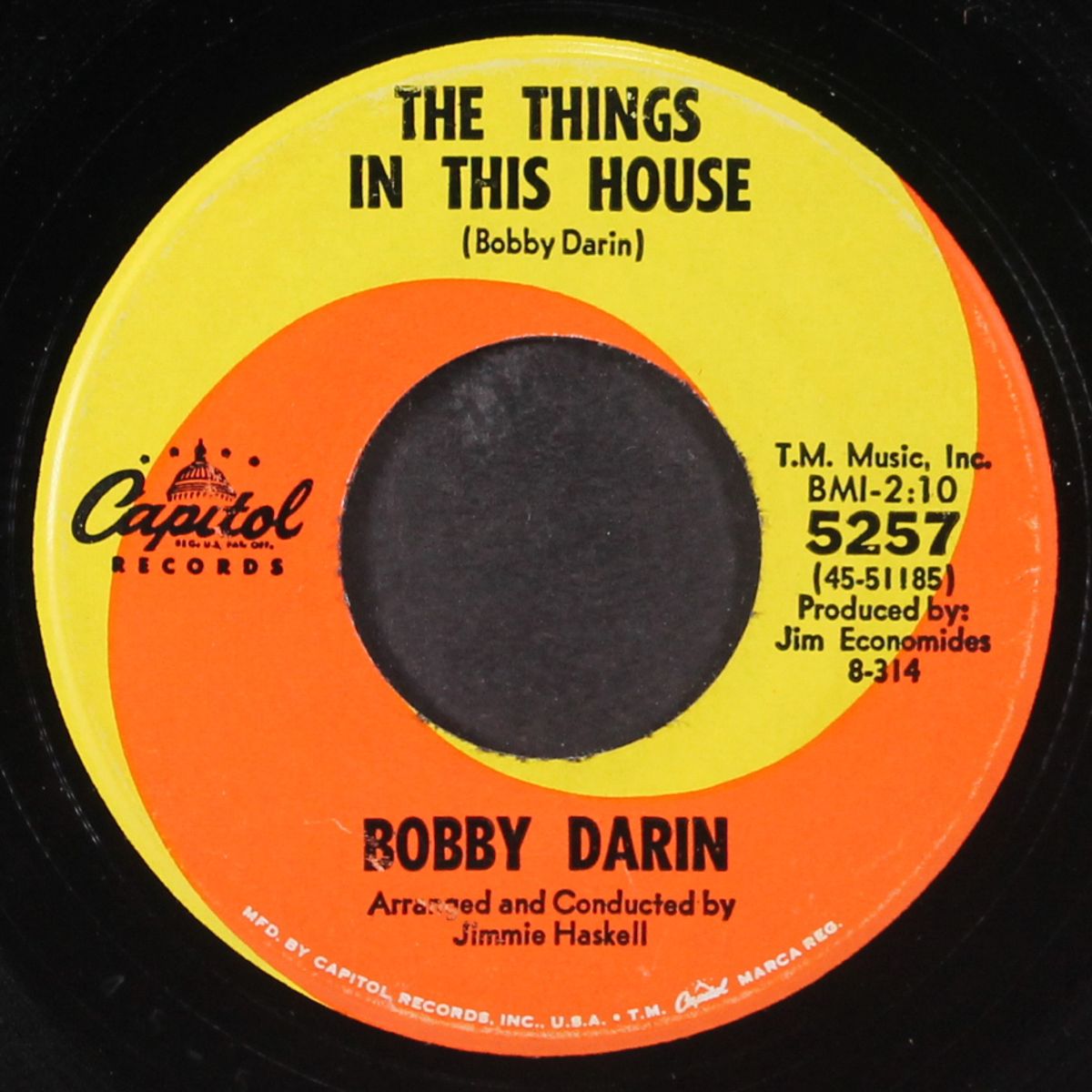 the things in this house / wait by the water by BOBBY DARIN