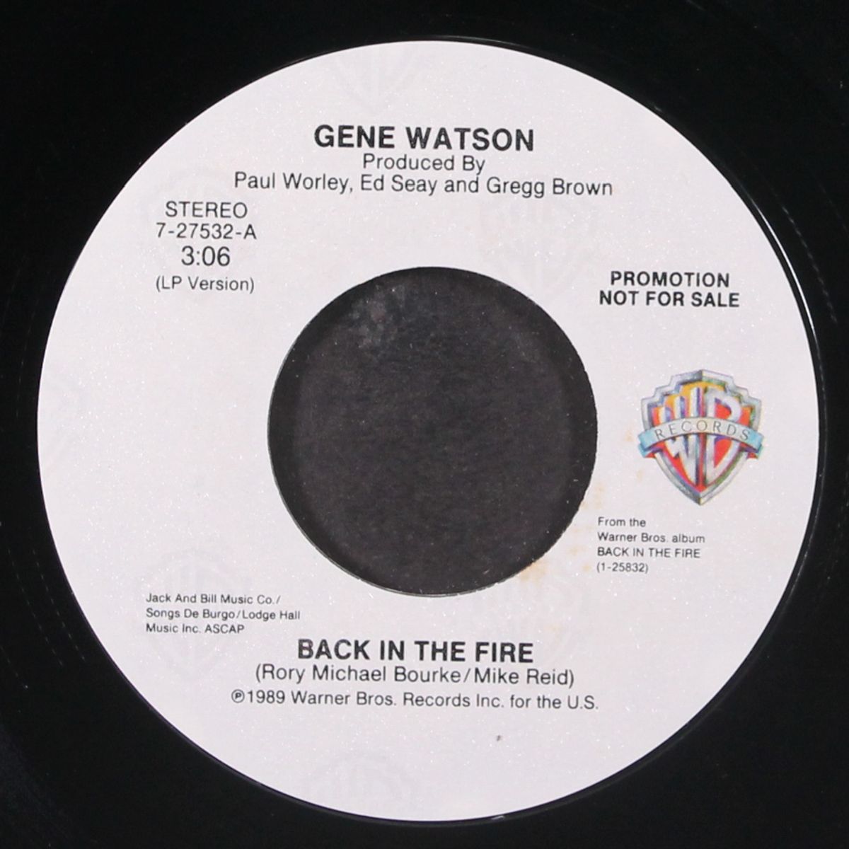 back in the fire by GENE WATSON