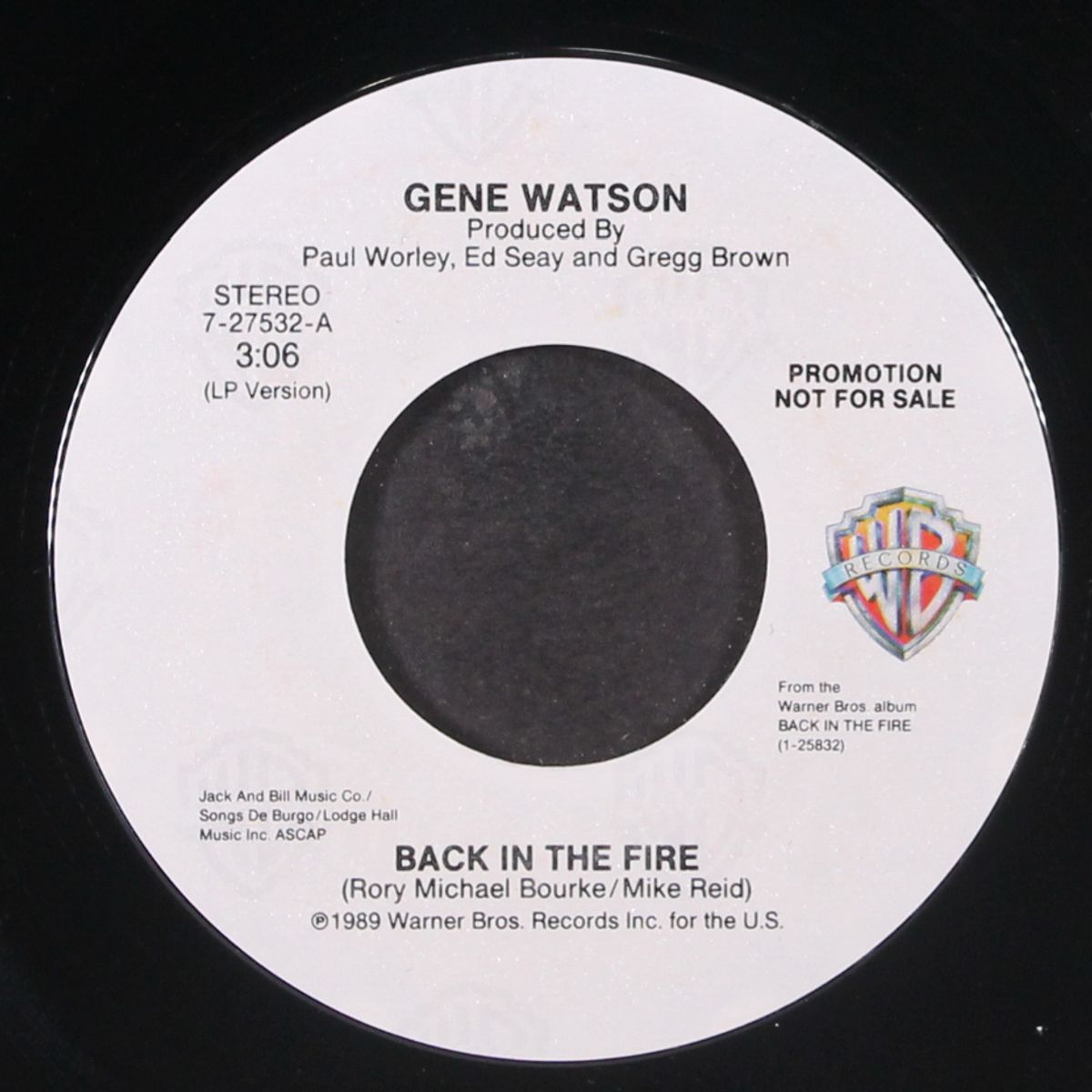 back in the fire by GENE WATSON