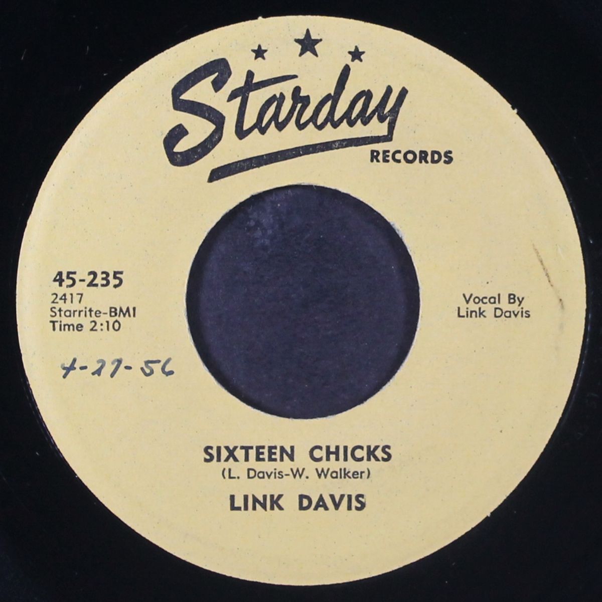 sixteen chicks / deep in the heart of a fool by LINK DAVIS