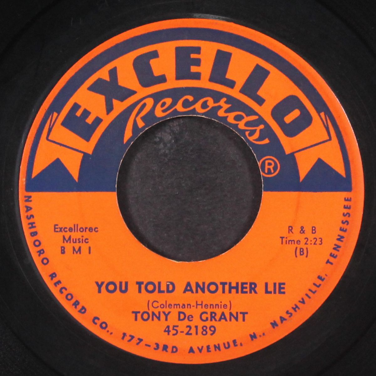 wherever i may go / you told another lie by TONY DE GRANT