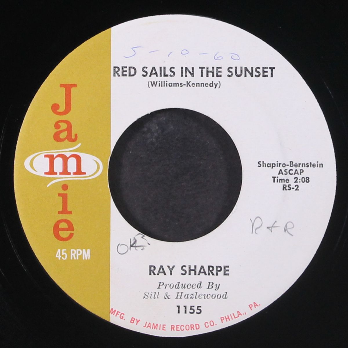red sails in the sunset / for you my love by RAY SHARPE