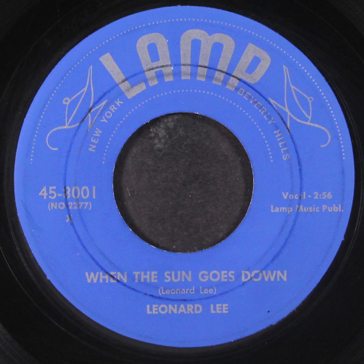 tryin' to fool me / when the sun goes down by LEONARD LEE