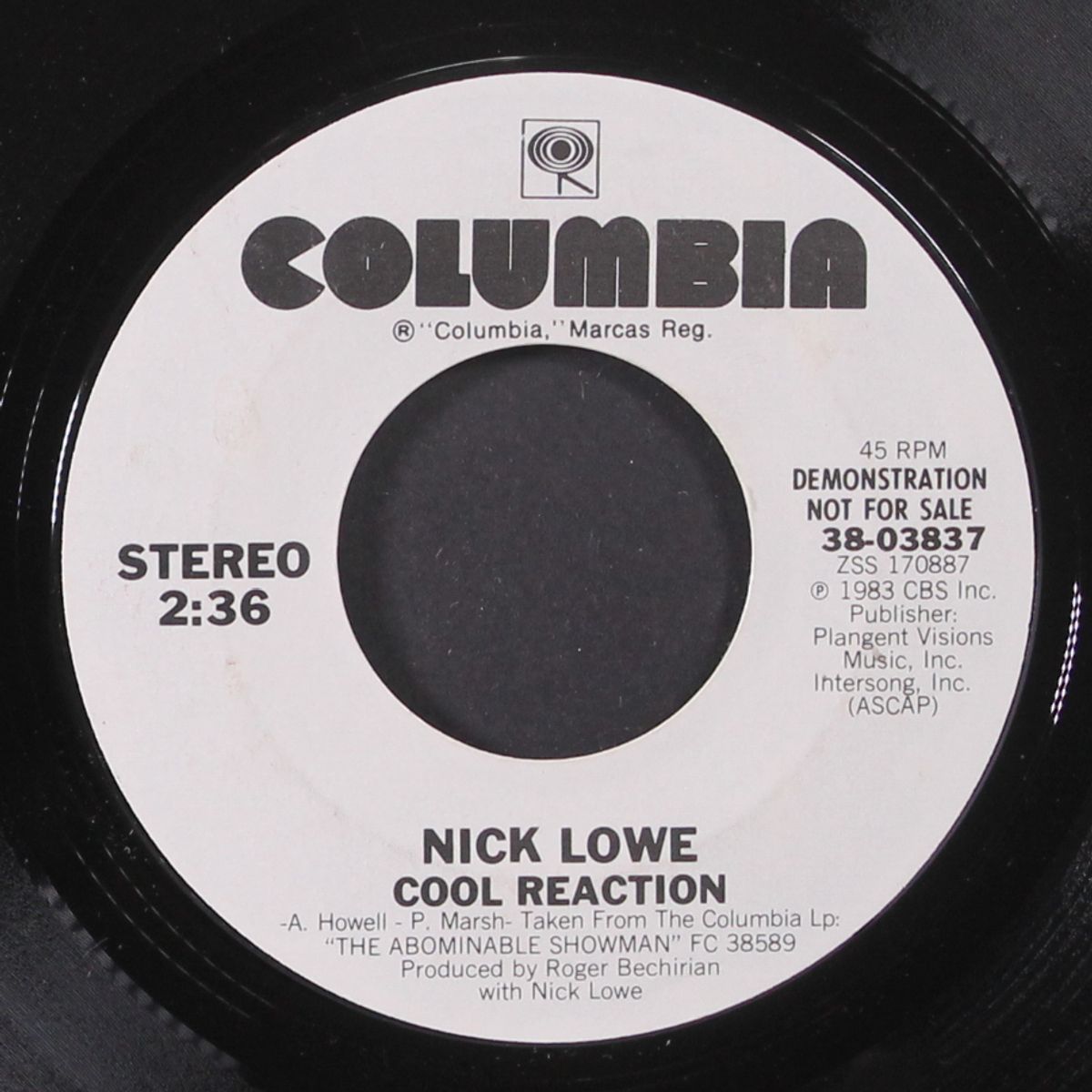 cool reaction / same by NICK LOWE
