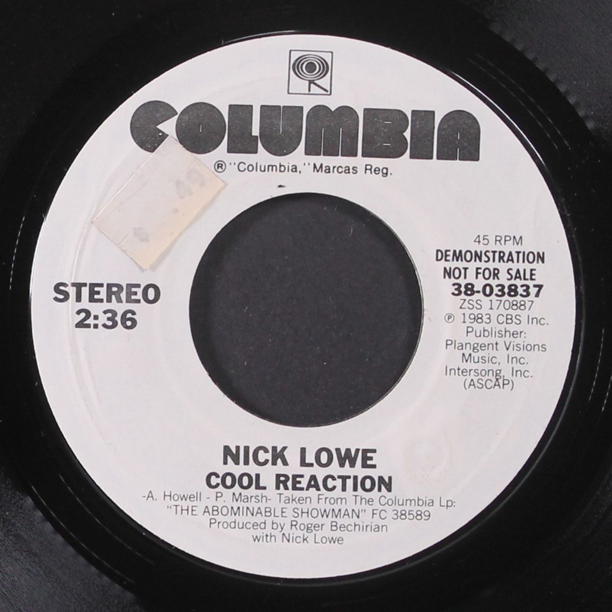 cool reaction / same by NICK LOWE
