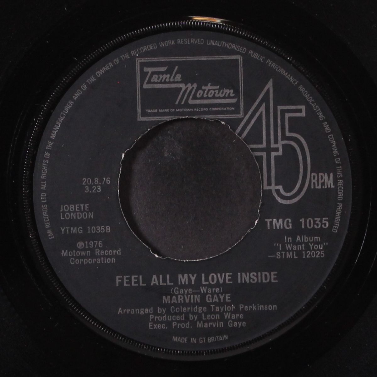 after the dance / feel all my love inside by MARVIN GAYE