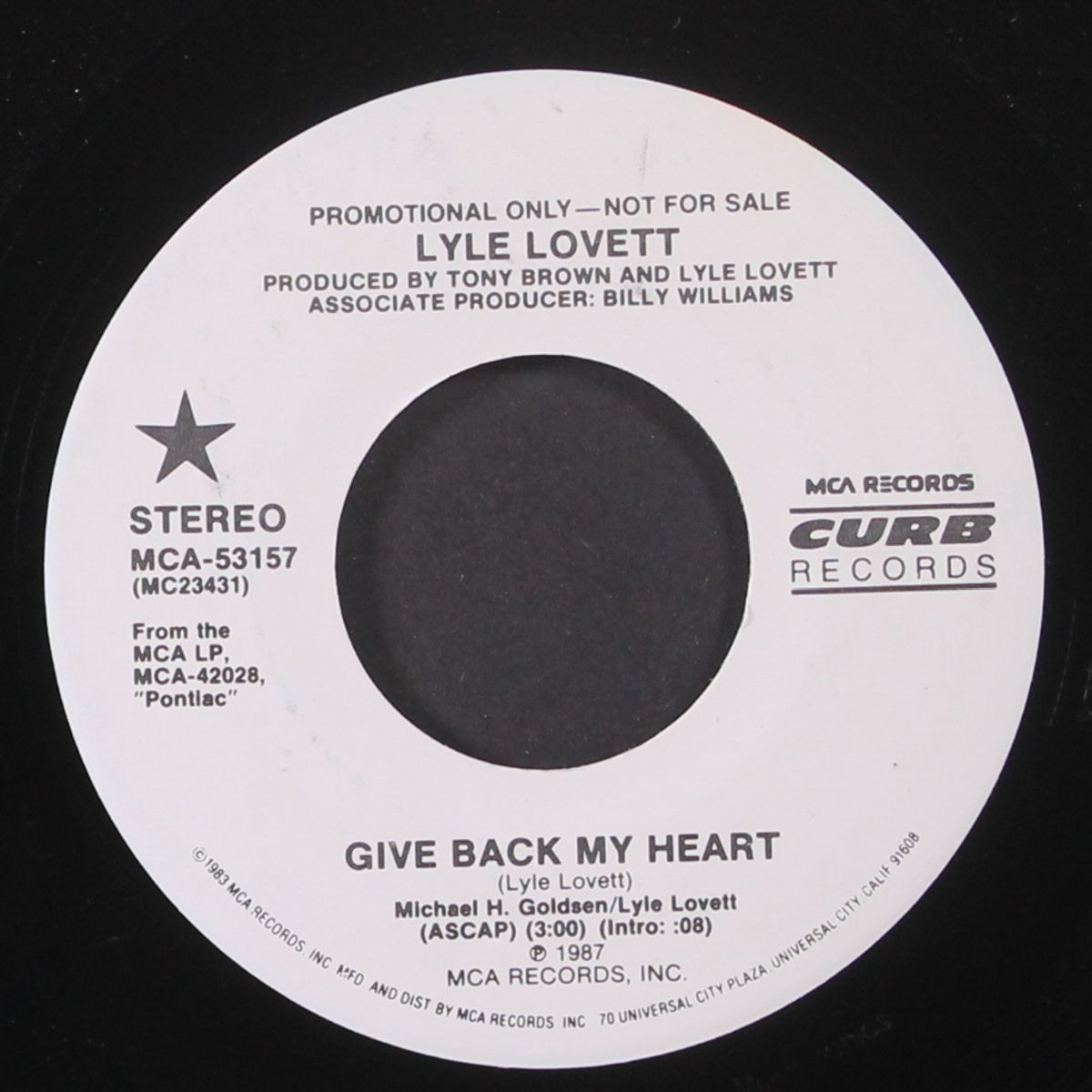 give back my heart by LYLE LOVETT