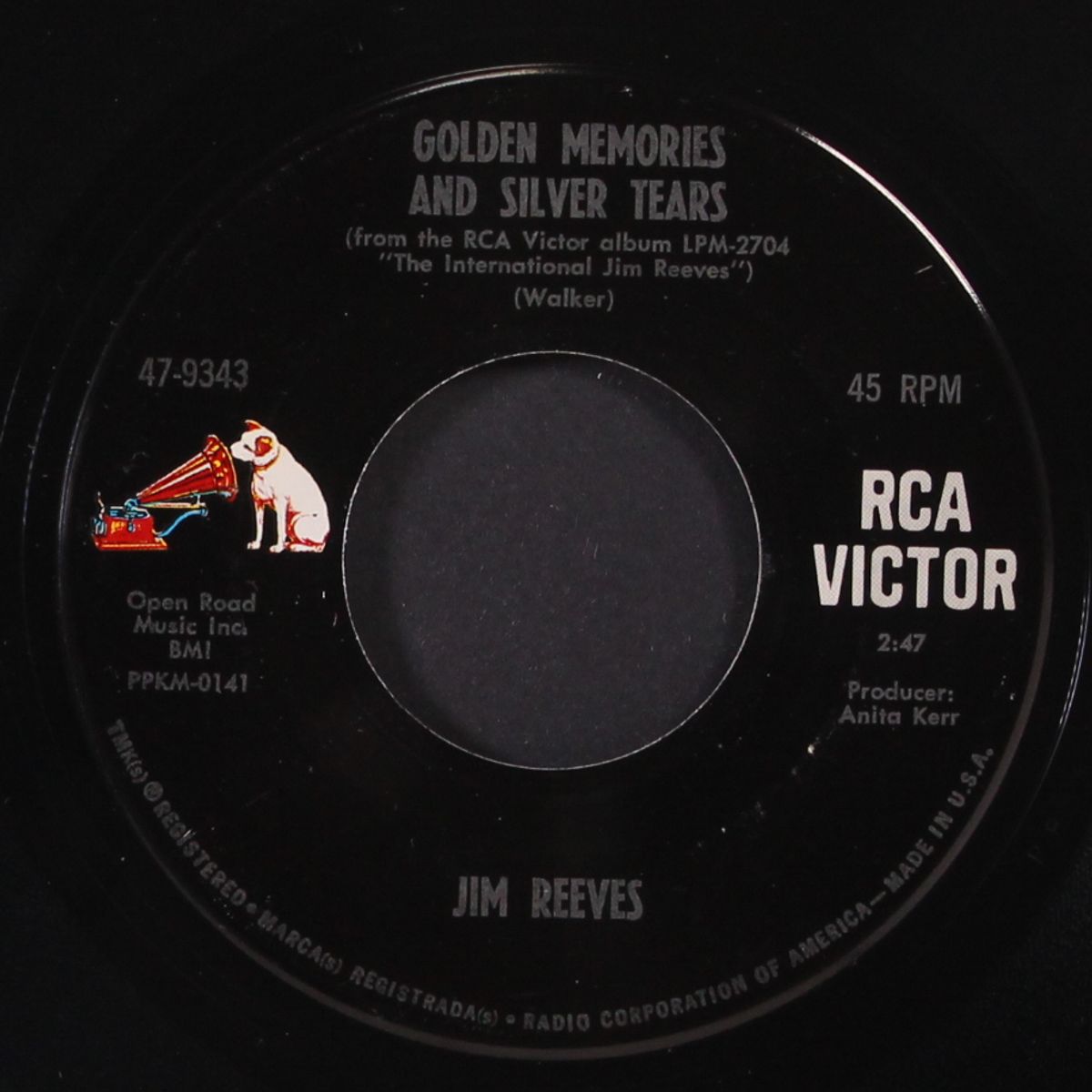 i heard a heart break last night / golden memories and silver tears by JIM REEVES