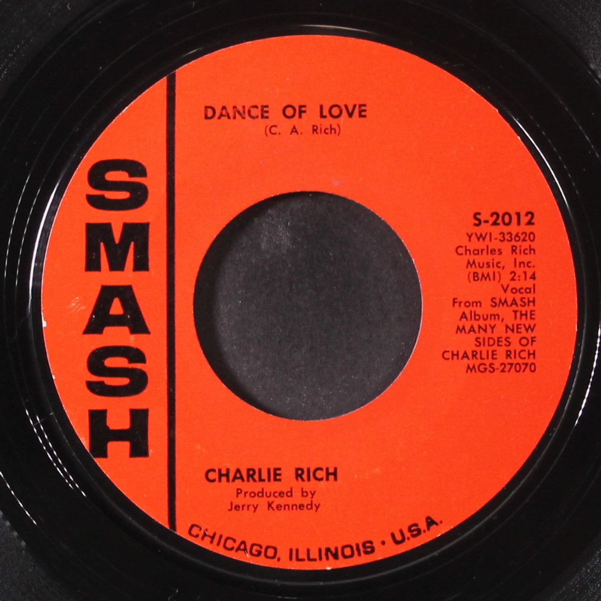 i can't go on / dance of love by CHARLIE RICH