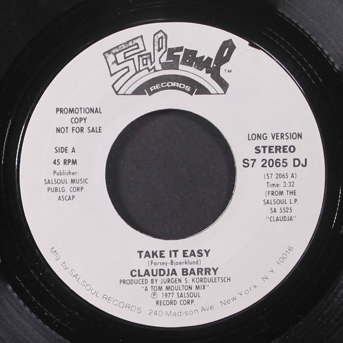 take it easy / short version by CLAUDJA BARRY