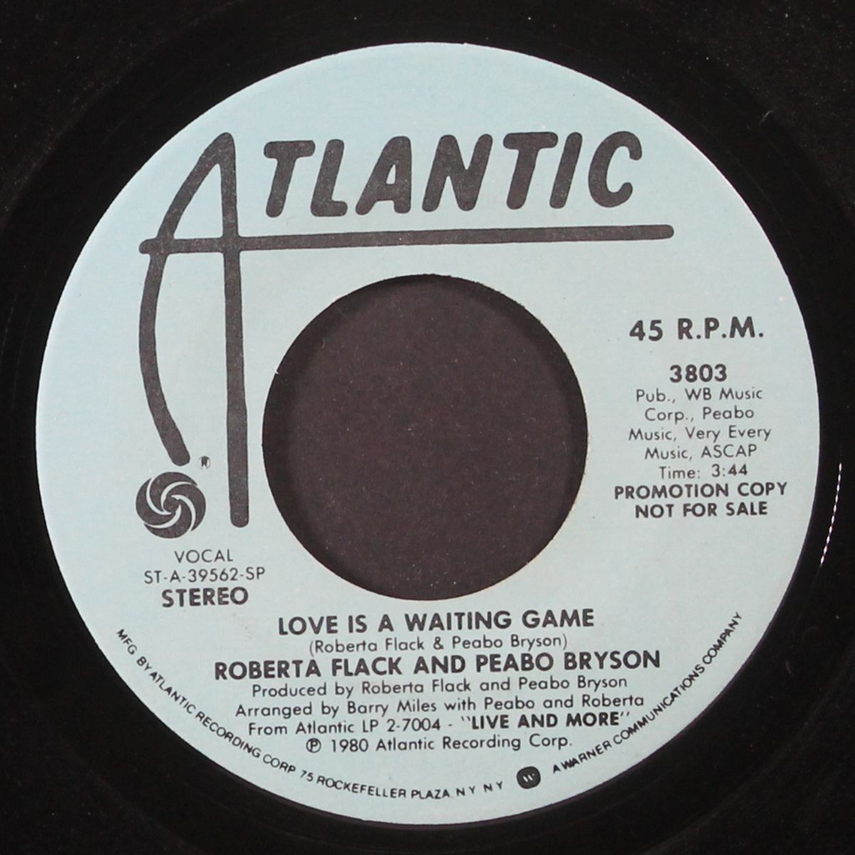love is a waiting game / same by ROBERTA FLACK & PEABO BRYSON