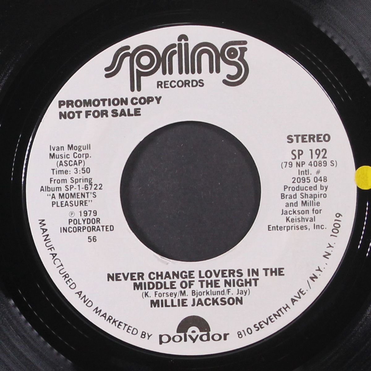 never change lovers in the middle of the night / same by MILLIE JACKSON