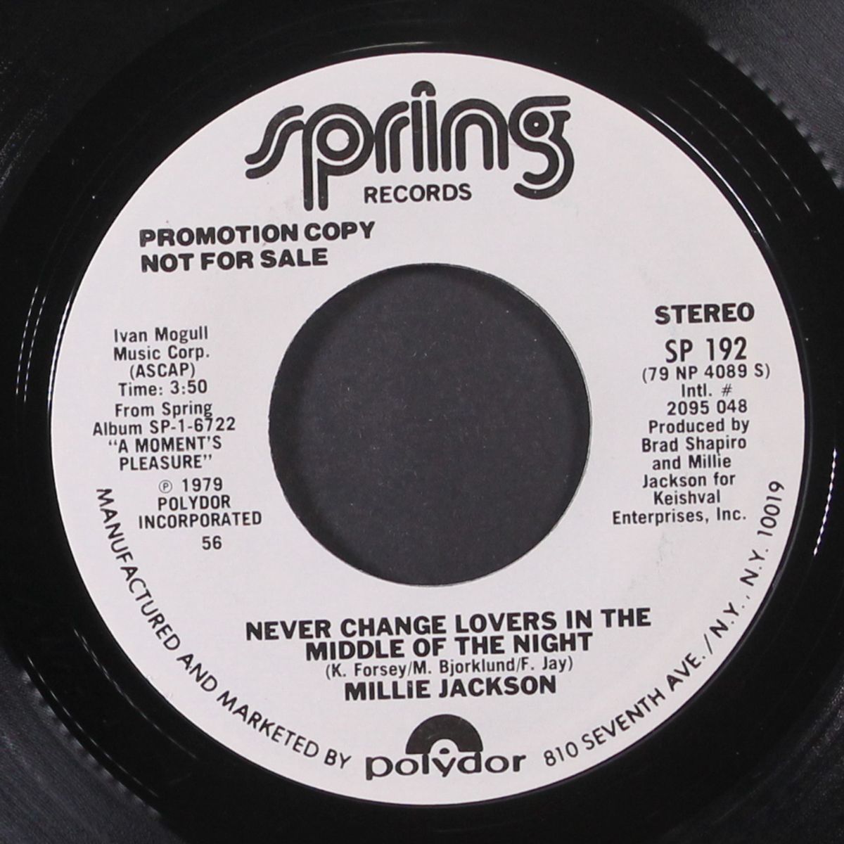 never change lovers in the middle of the night / same by MILLIE JACKSON