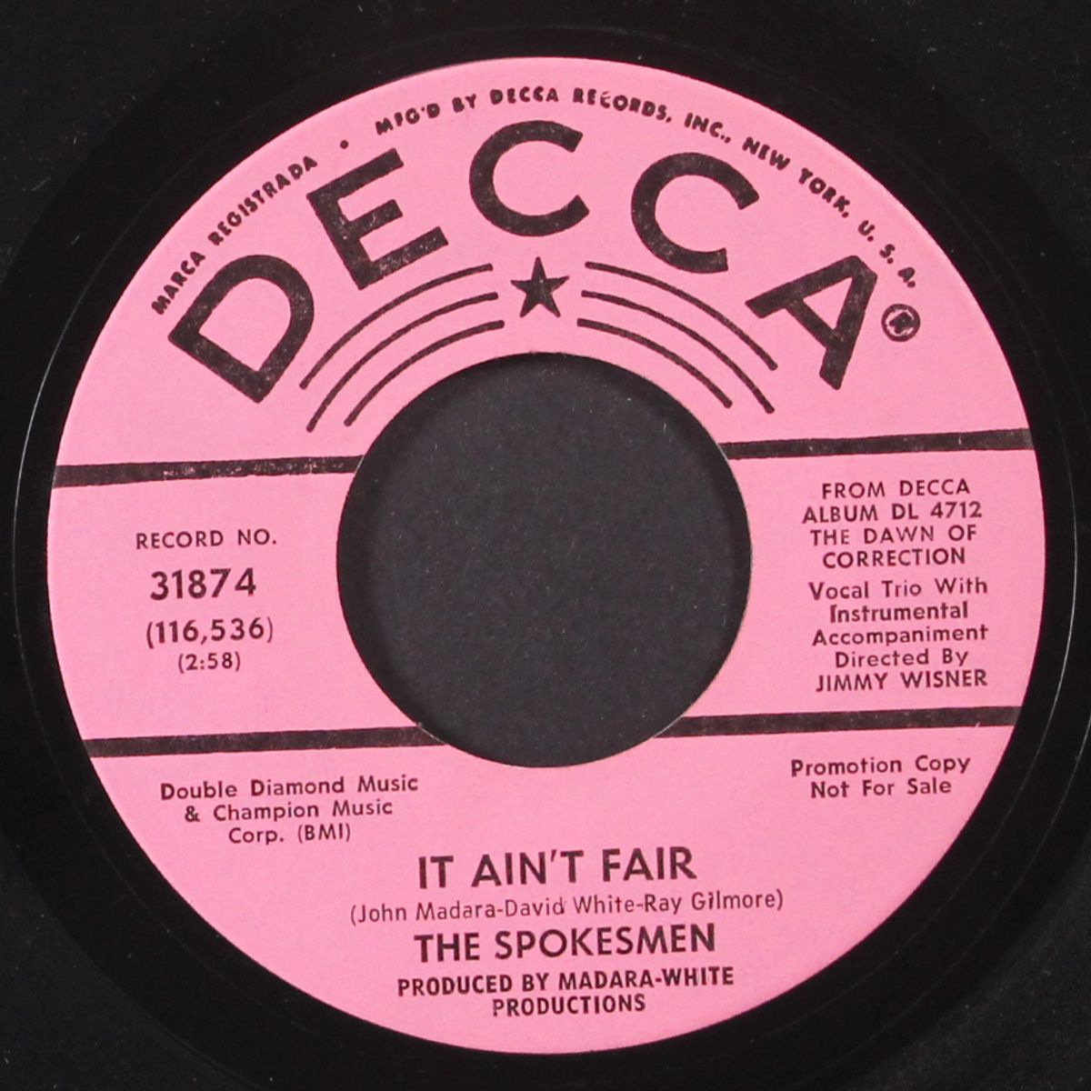 it ain't fair by SPOKESMEN