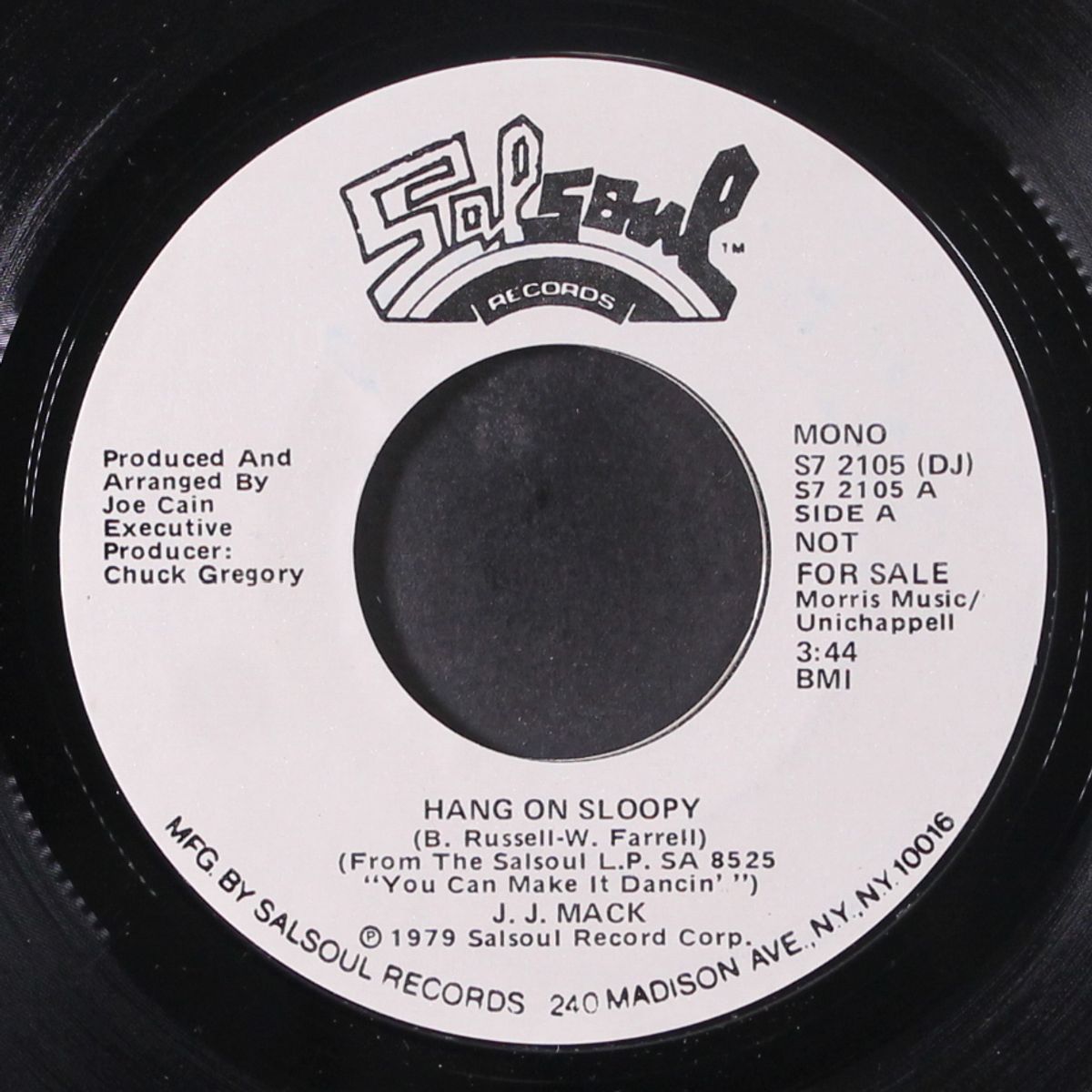 hang on sloopy / mono by J.J. MACK