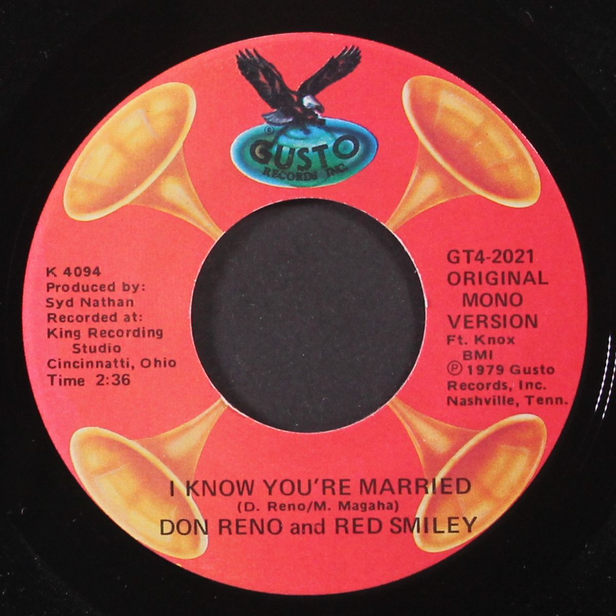 i know you're married / beer barrel polka by DON RENO & RED SMILEY