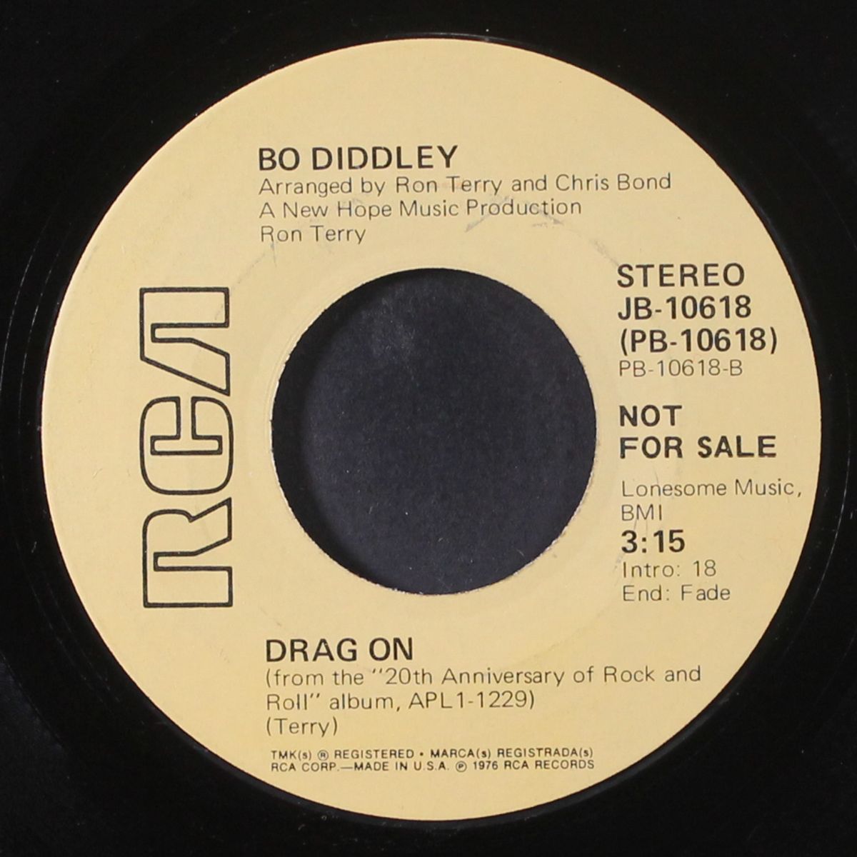 not fade away / drag on by BO DIDDLEY