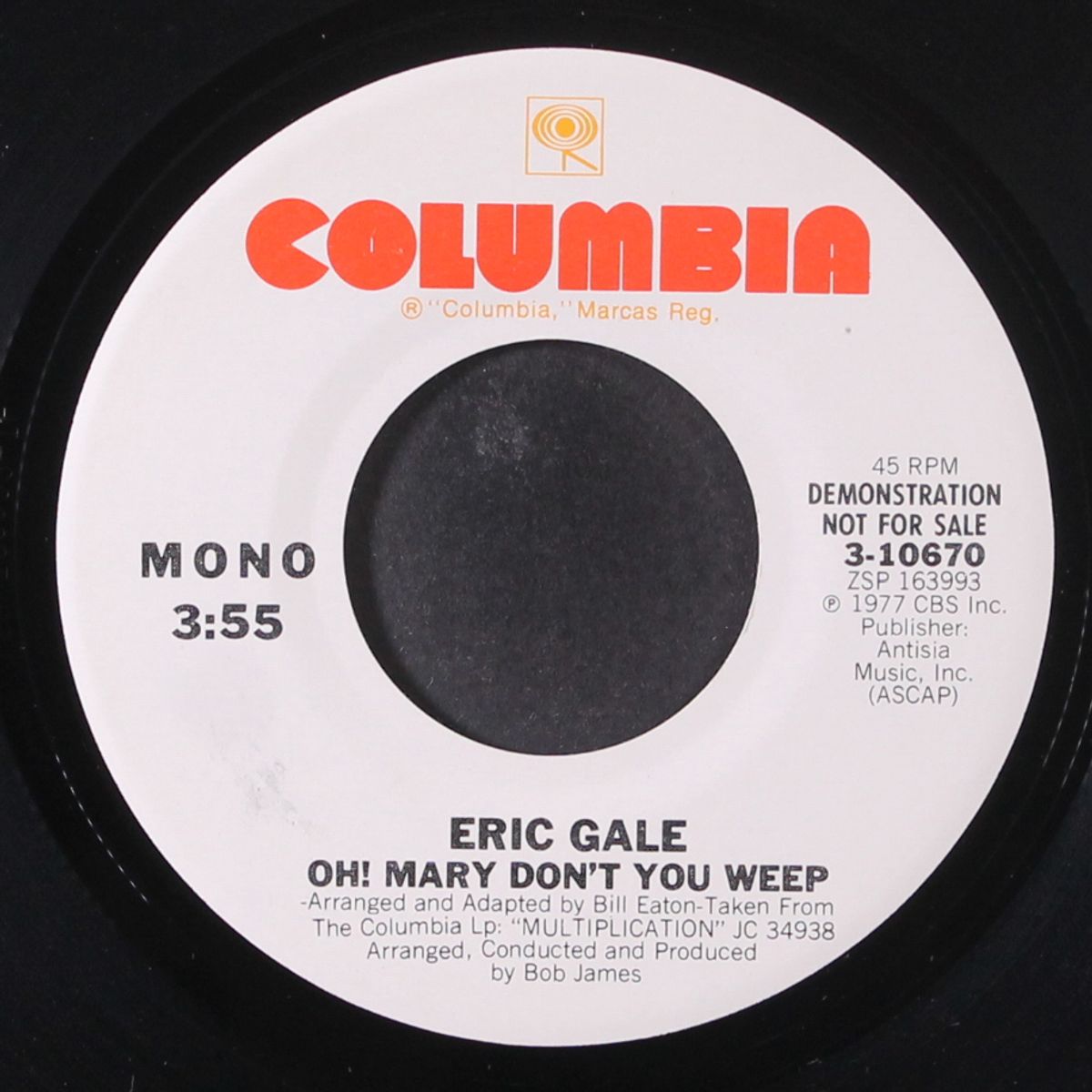 oh! mary don't you weep / mono by ERIC GALE