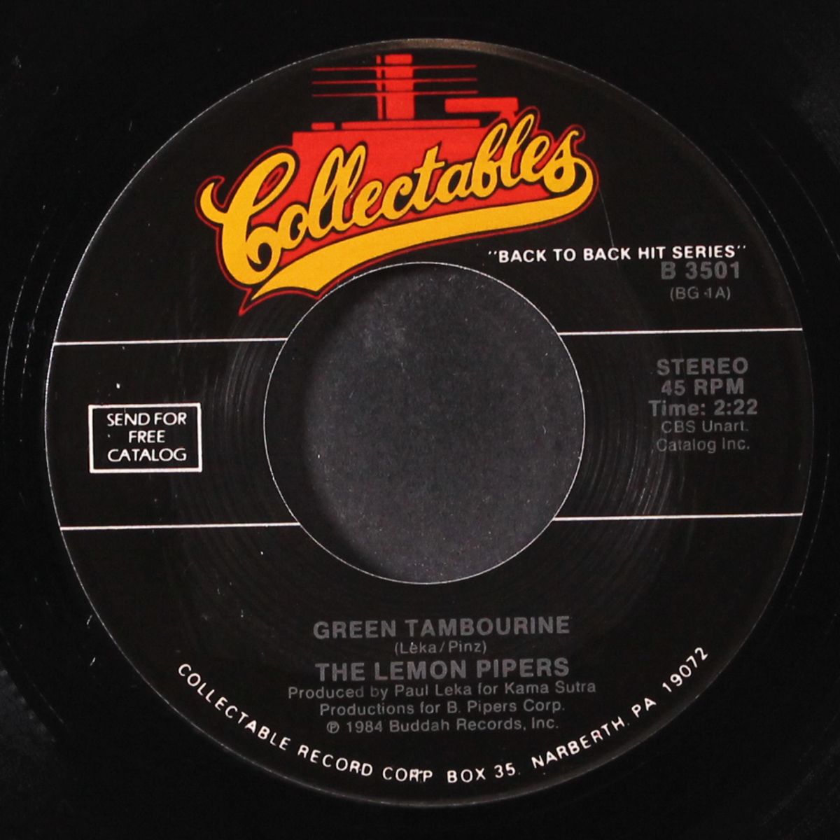 green tambourine / rice is nice by LEMON PIPERS