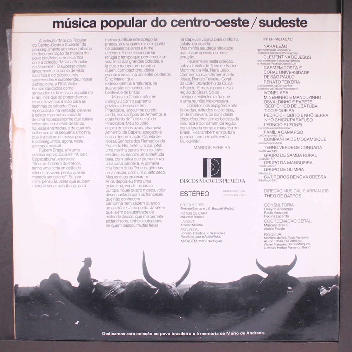 musica popular do centro-oeste sudeste 1 by VARIOUS