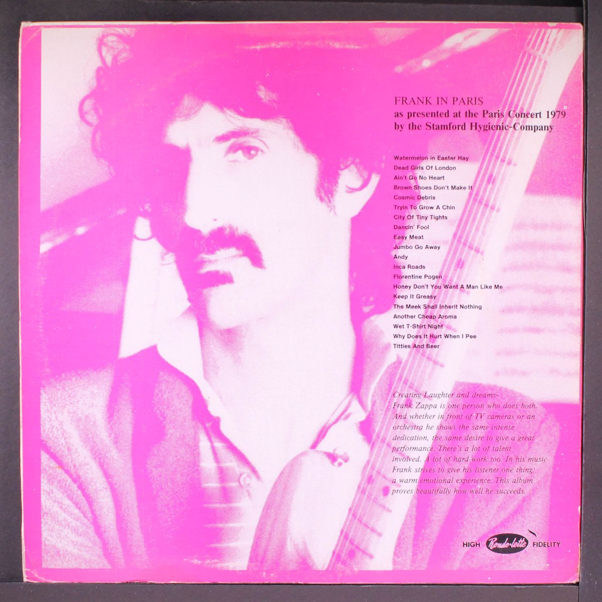 anyway the wind blows: frank in paris by FRANK ZAPPA