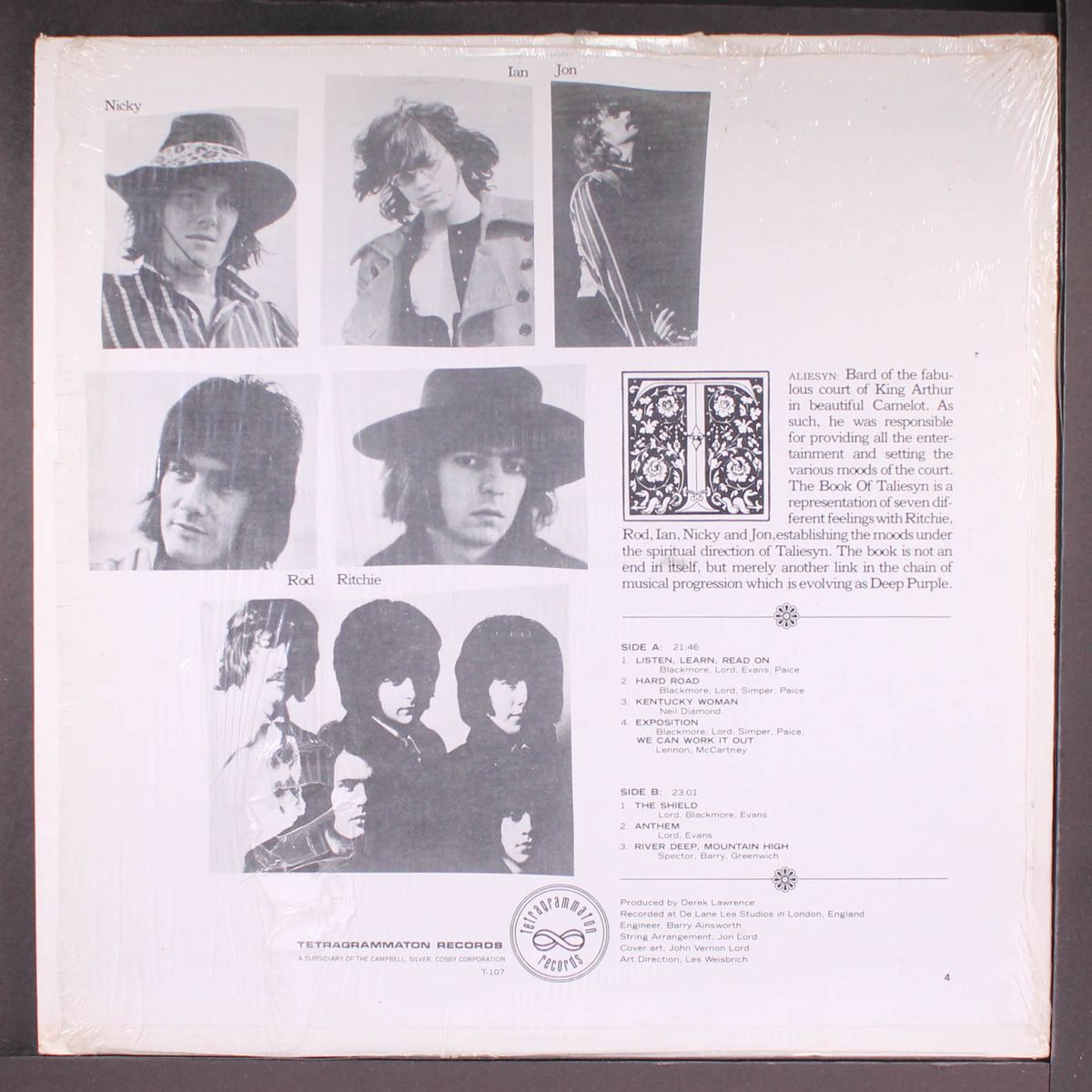 the book of taliesyn by DEEP PURPLE