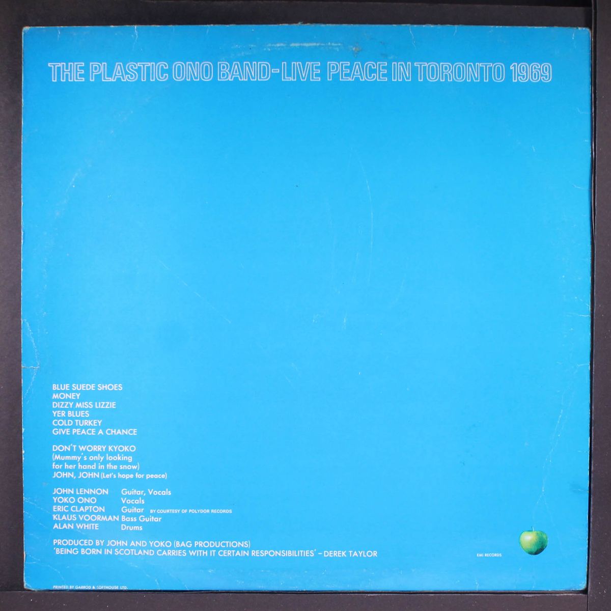 live peace in toronto 1969 by JOHN LENNON & PLASTIC ONO BAND