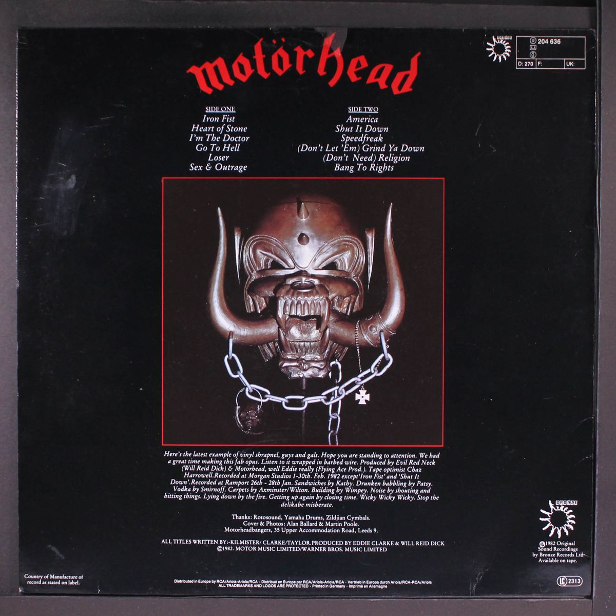 iron fist by MOTORHEAD