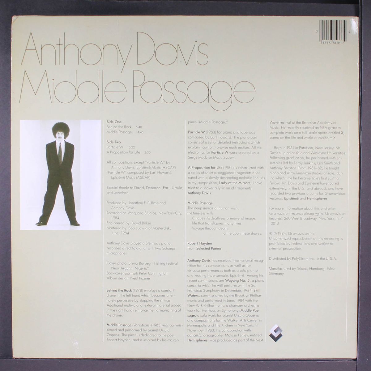 middle passage by ANTHONY DAVIS