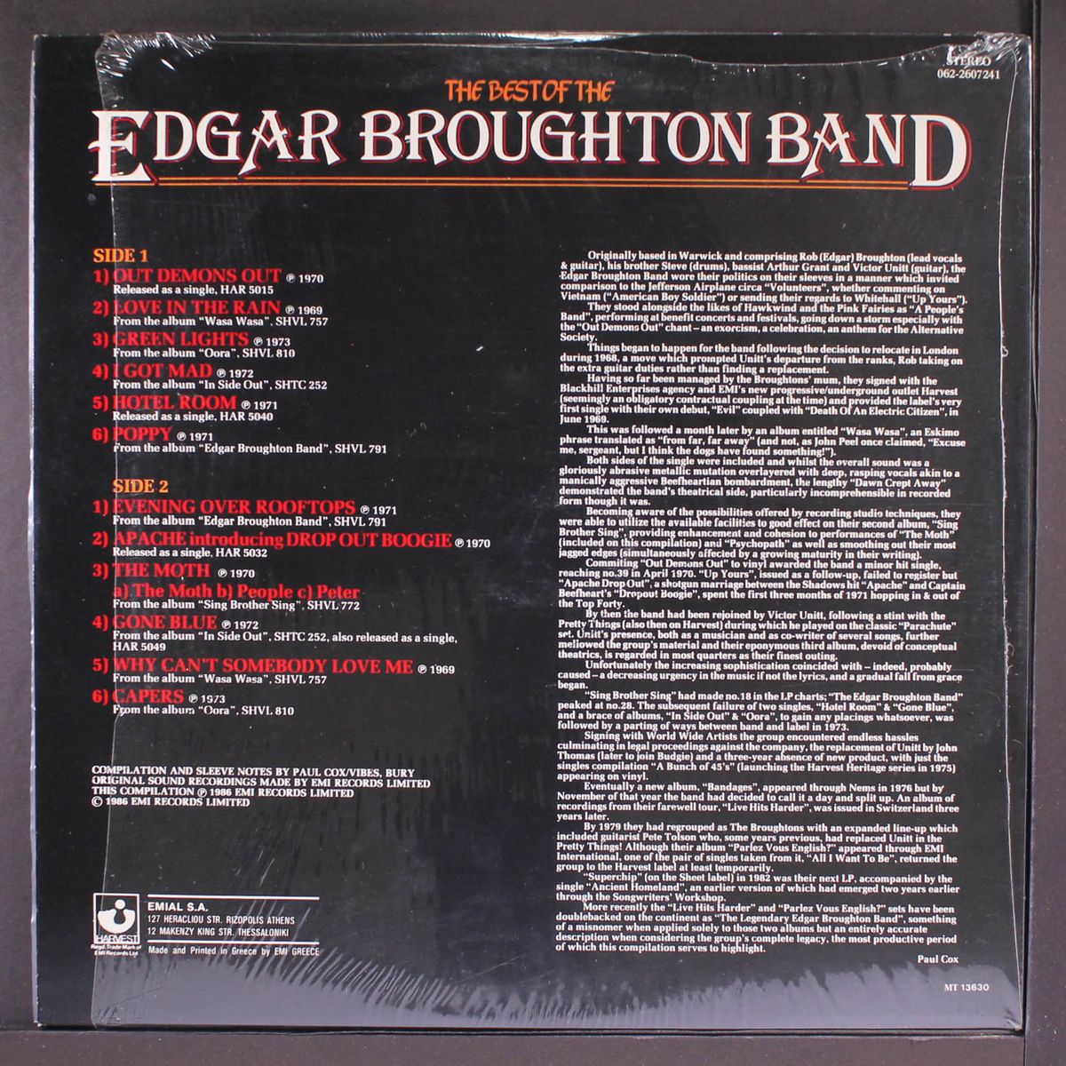 the best of by EDGAR BROUGHTON BAND