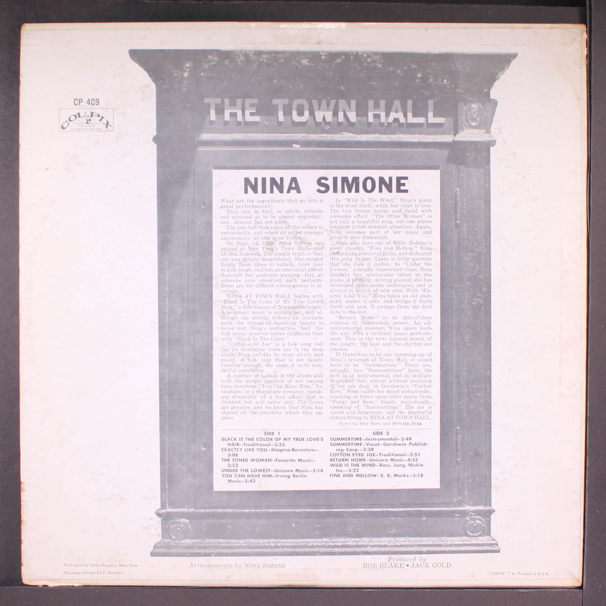 at town hall by NINA SIMONE