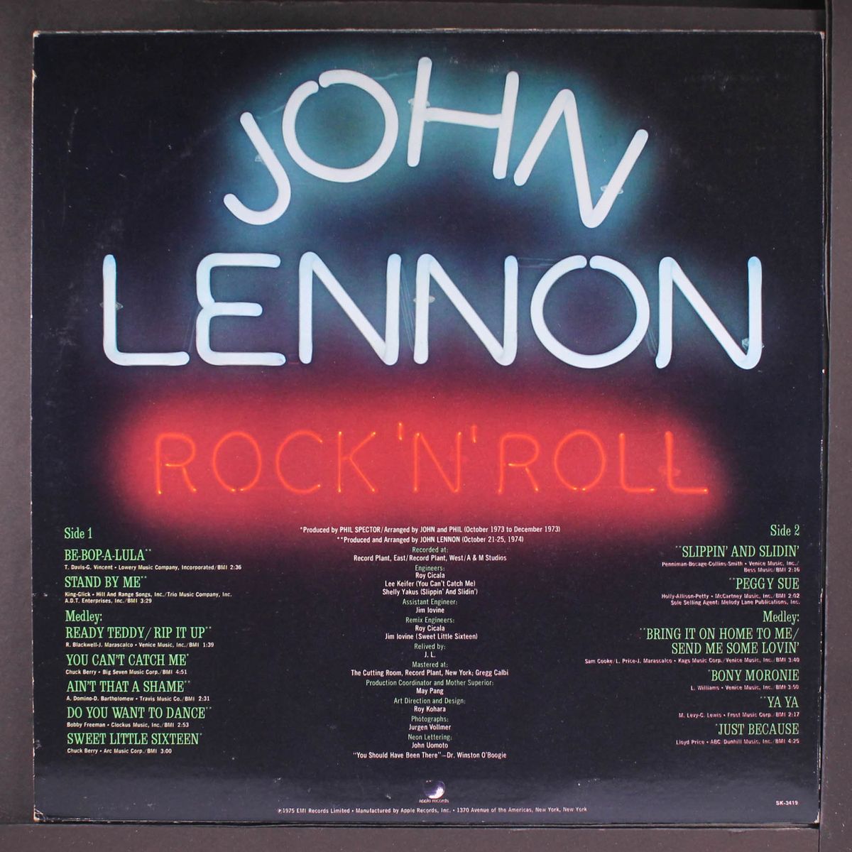 rock 'n' roll by JOHN LENNON