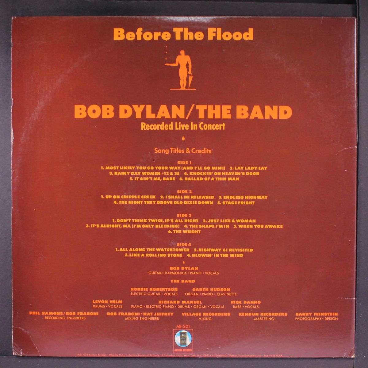 before the flood by BOB DYLAN / THE BAND