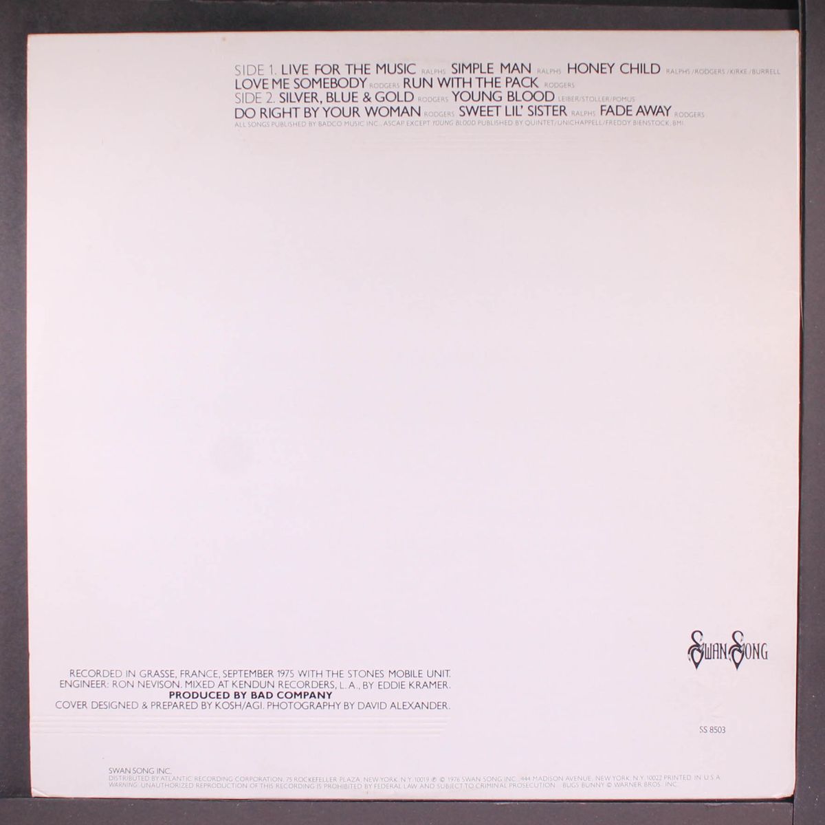 run with the pack by BAD COMPANY