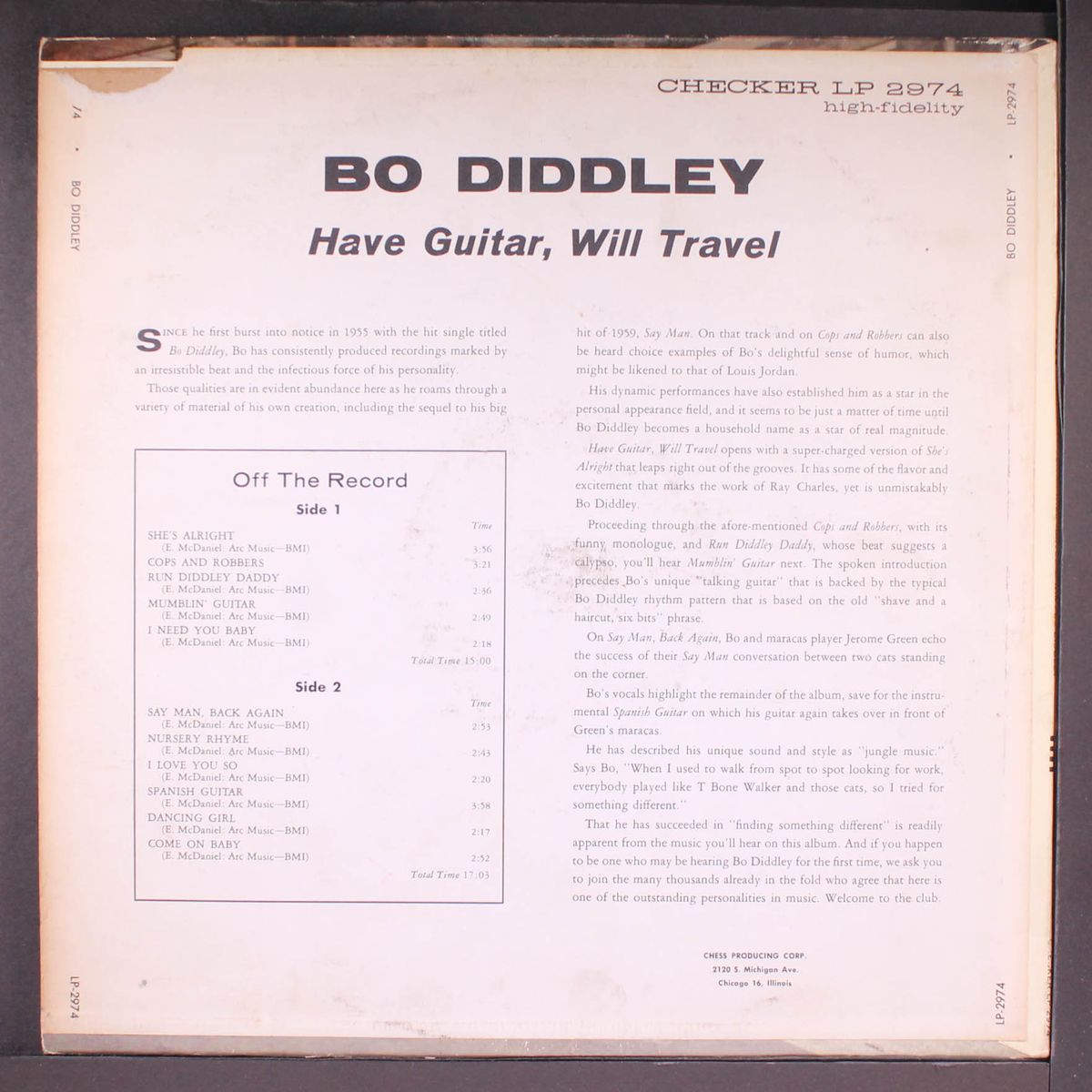 have guitar will travel by BO DIDDLEY