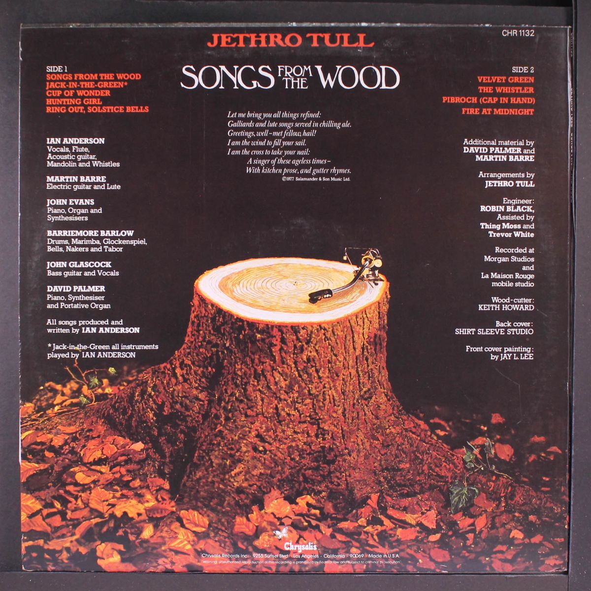 songs from the wood by JETHRO TULL