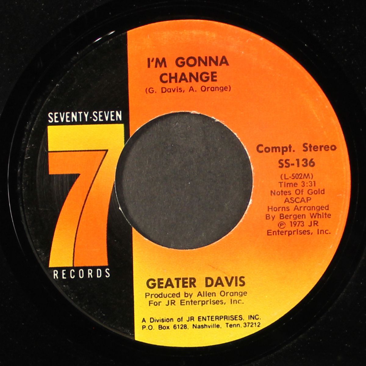 i've got to pay the price / i'm gonna change by GEATER DAVIS