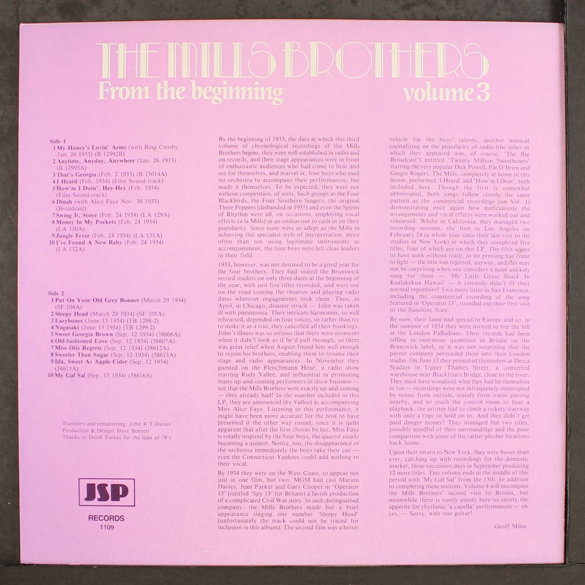 from the beginning, vol. 3 by MILLS BROTHERS