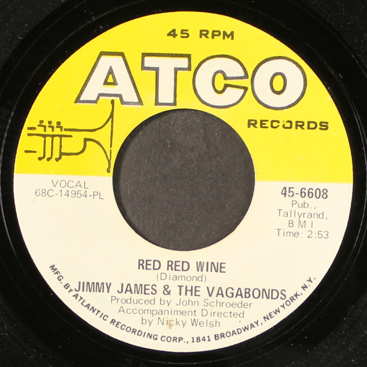 red red wine / no good to cry by JIMMY JAMES & VAGABONDS