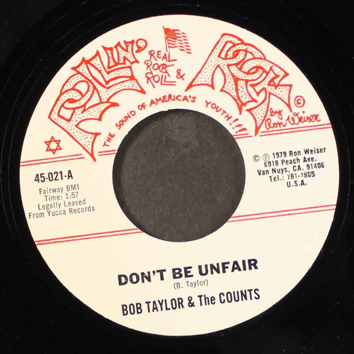 don't be unfair / child of fortune by BOB TAYLOR