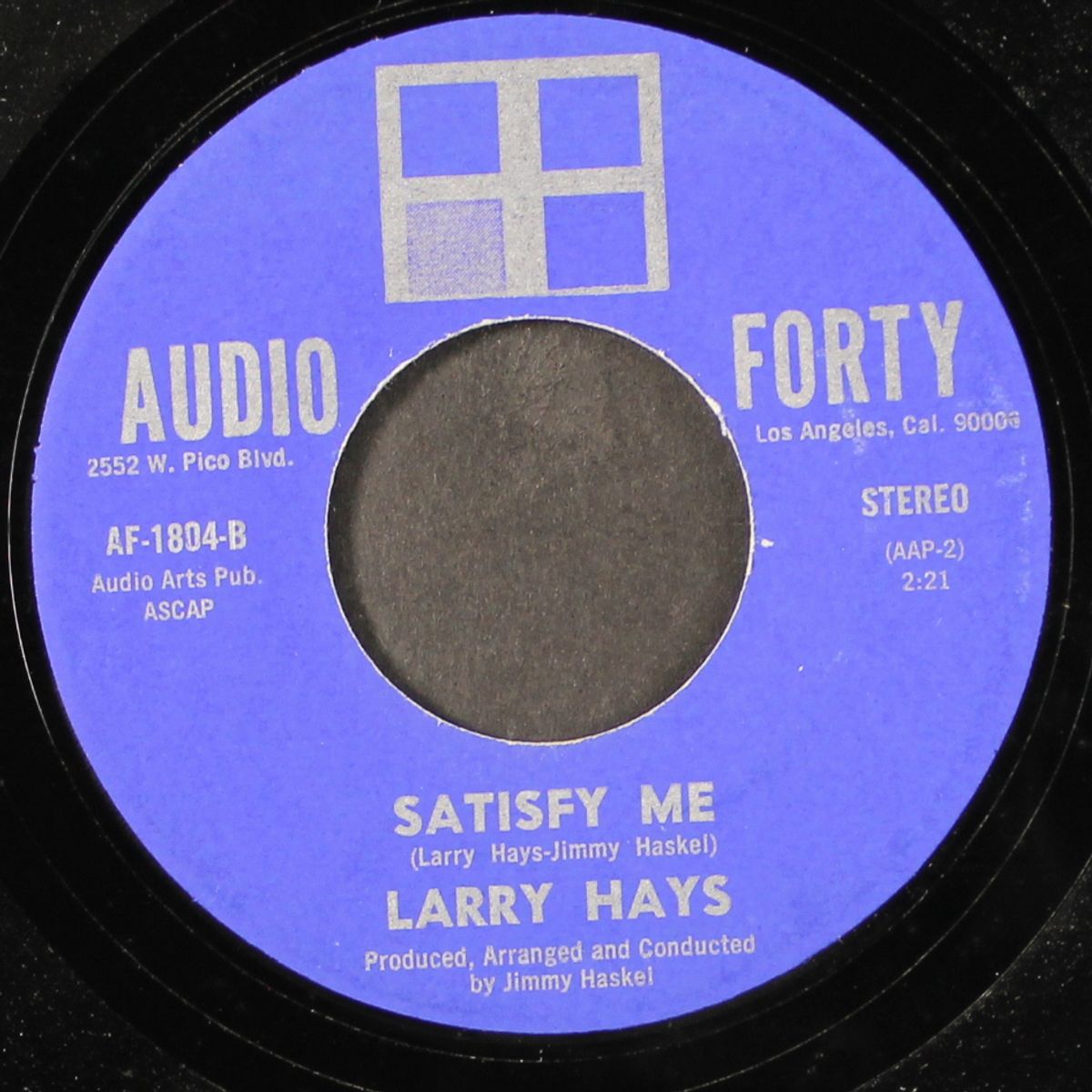 satisfy me / california to f-l-a- by LARRY HAYS