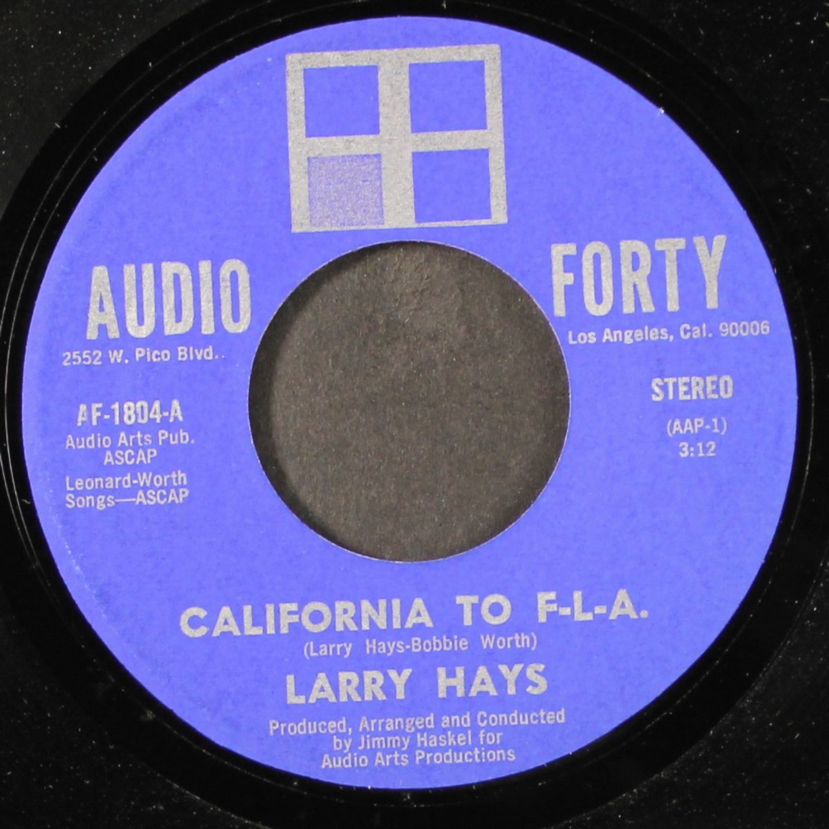 satisfy me / california to f-l-a- by LARRY HAYS