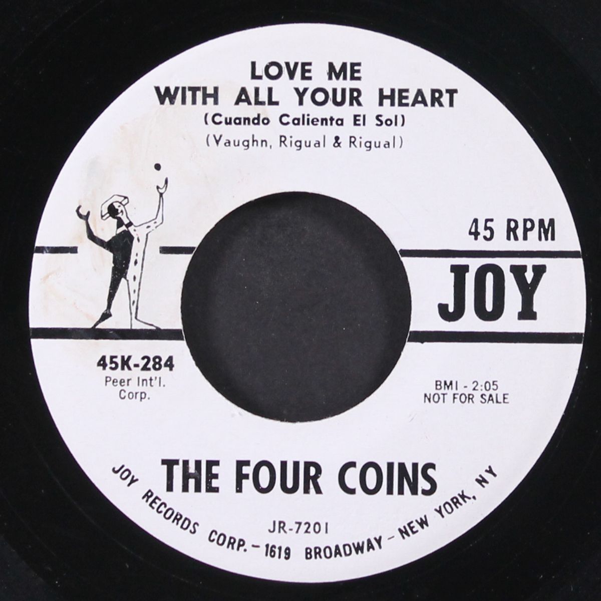 boys cry / love me with all your heart by FOUR COINS