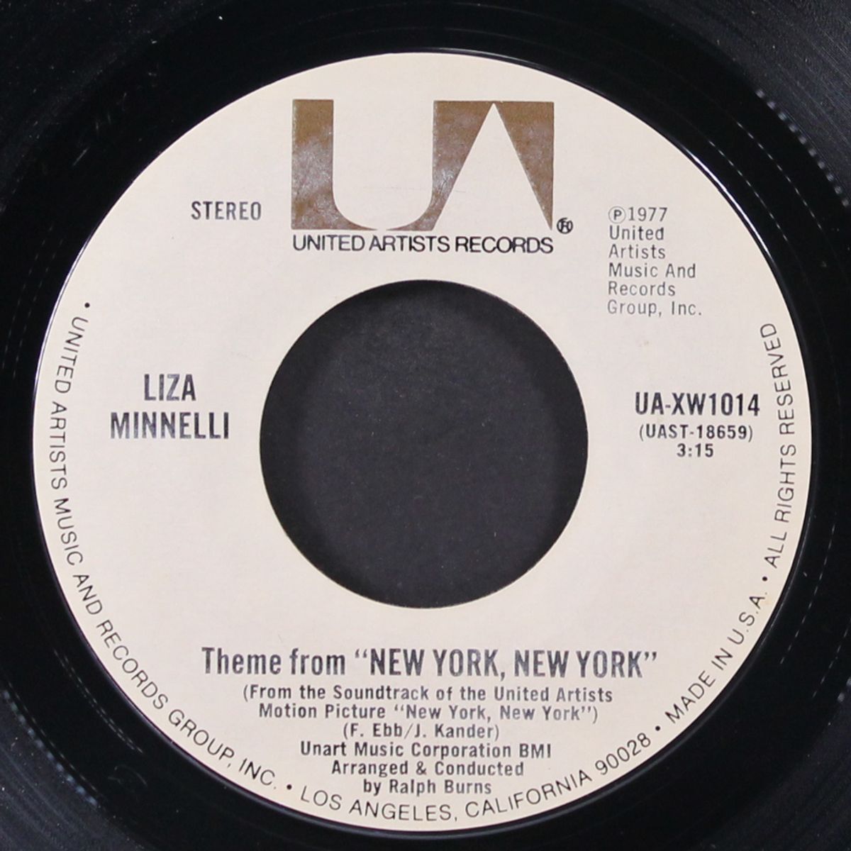 theme from new york, new york / hazoy by LIZA MINNELLI / RALPH BURNS