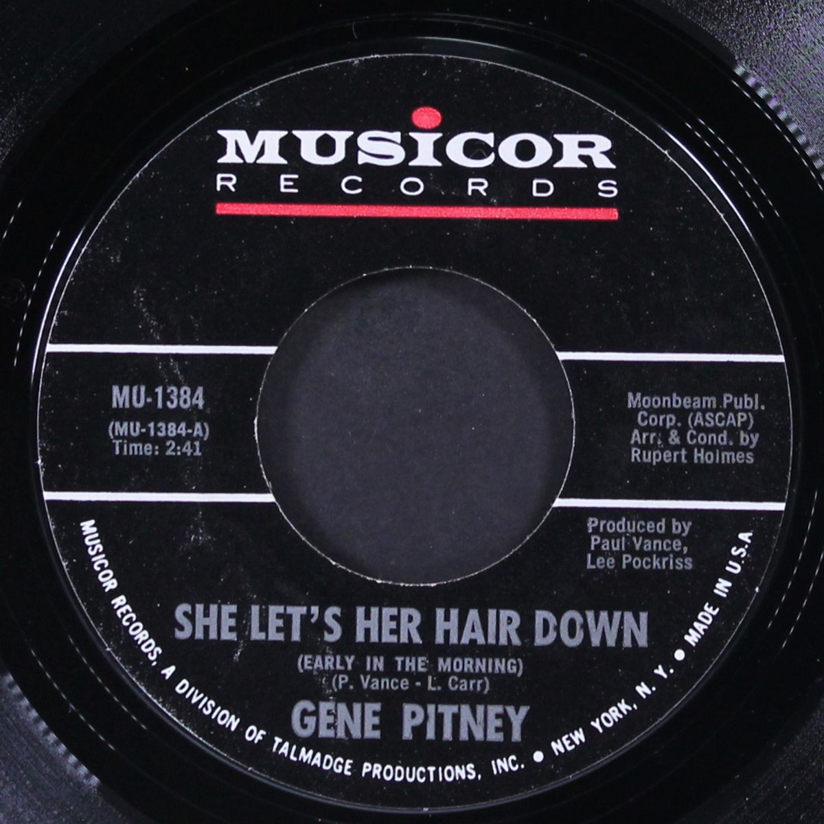 she lets her hair down by GENE PITNEY