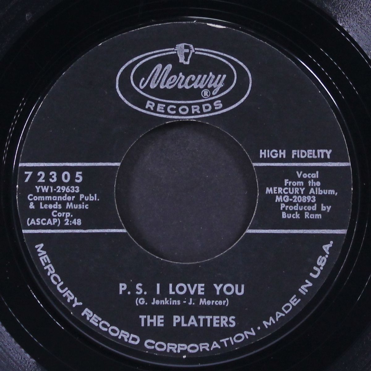 sincerely / p.s. i love you by PLATTERS