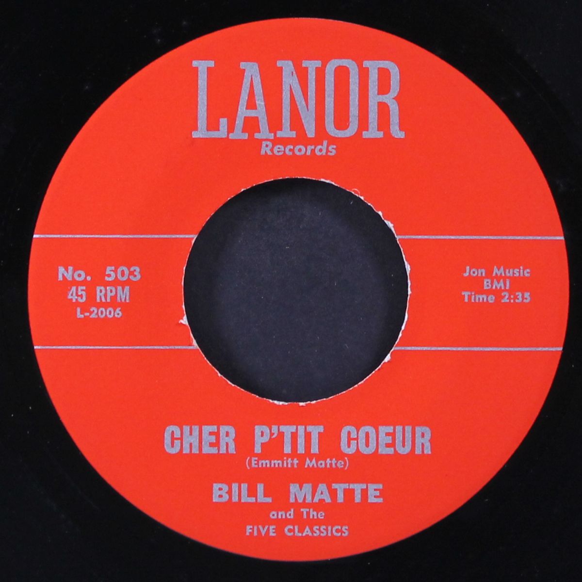parlez-vous l'francais / cher p'tit coeur by BILL MATTE