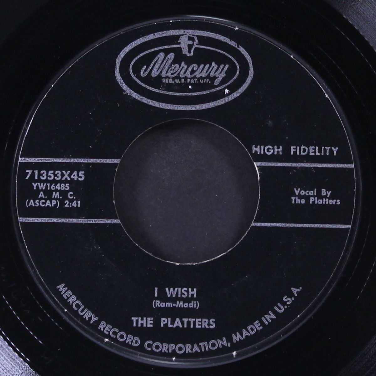 i wish / it's raining outside by PLATTERS